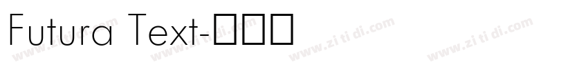 Futura Text字体转换